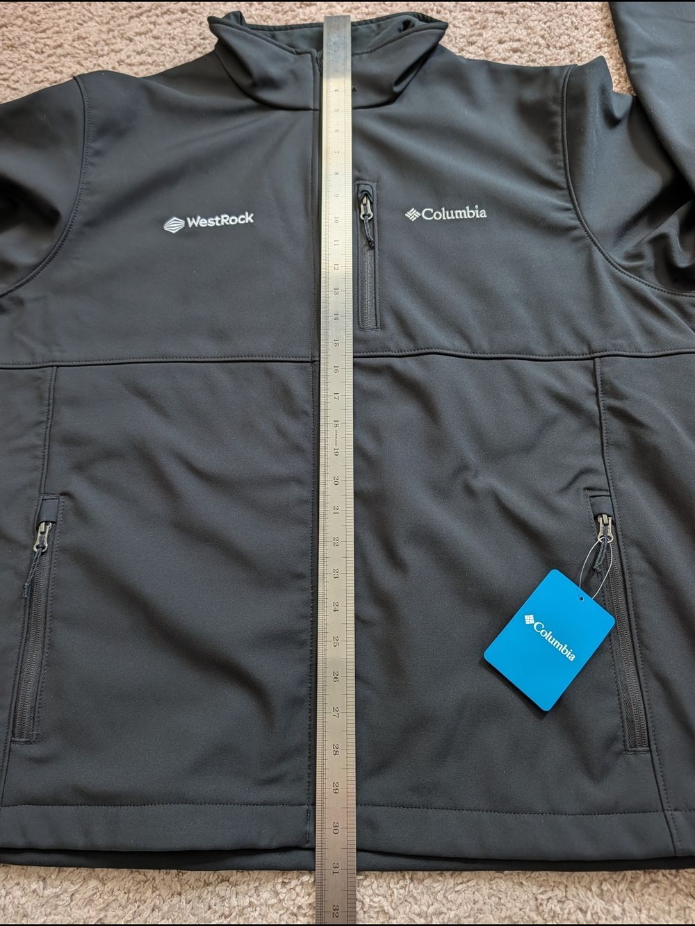 Columbia Mens Black Ascender Westrock Preppy Softshell Jacket NWT Size XL - Picture 12 of 14